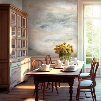 Papel pintado panorámico Celeste