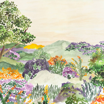 Papel pintado Garrigue