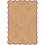 Alfombra Scallop Jute Layered Burgundy SCAJUBU140200