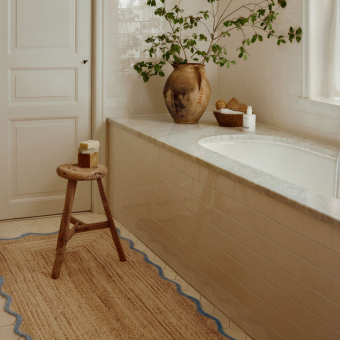 Alfombra de pasillo Scallop Jute