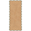 Alfombra de pasillo Scallop Jute Layered Dark green SCAJUDG75240