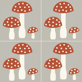 Baldosa de cemento Les Champignons