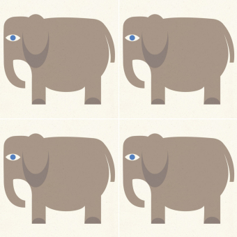 Baldosa de cemento L'Élephant