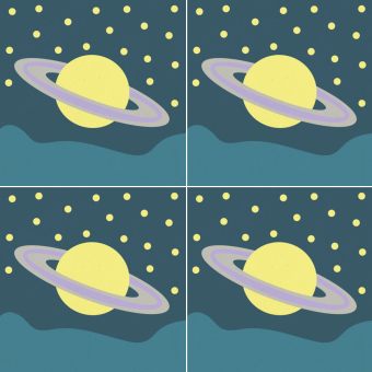 Baldosa de cemento Saturno