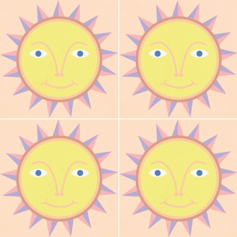 Baldosa de cemento El Sol