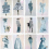 Papel pintado Couture Carousel Cole and Son China Blue Pearl 175/1004M