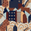 Papel pintado Village Cubiste Papier fran&ccedil;ais  Chocolat CR-003-002