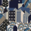 Papel pintado Village Cubiste Papier fran&ccedil;ais  Denim CR-003-003