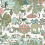 Papel pintado Animal Kingdom Little Greene Puck ANI_KIN_01