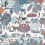 Papel pintado Animal Kingdom Little Greene Bassoon ANI_KIN_06