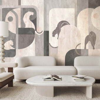 Papel pintado panorámico Panthera