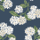 Papel pintado adhesivo Hydrangea Rifle Paper Co. Navy & White PSW1619RL
