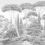 Papel pintado panor&aacute;mico El Coraz&oacute;n Mediterr&aacute;neo Londonart Acier BNV08-C