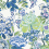Papel pintado Peony Garden Thibaut Blue and Green T42021