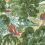 Papel pintado Pagoda Trees Thibaut Coral and green T42022