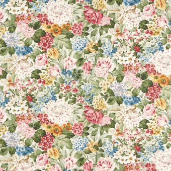 Tela Hortensia y rosa