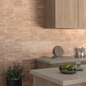 Gres porcelánico Raku rectangular