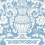 Papier peint Galway Thibaut Blue T14361