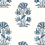 Papier peint Lily Flower Thibaut Blue and white T13204