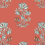 Papier peint Lily Flower Thibaut Coral T13205