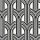 Papel pintado Hendrix Deco Arches Geometric Unpasted Wallquest Charcoal WH40030