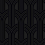 Papel pintado Hendrix Deco Arches Geometric Unpasted Wallquest New Charcoal WH40040