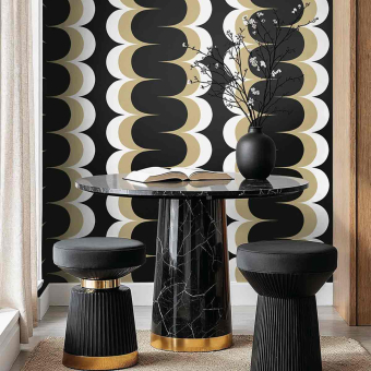 Papel pintado Mandolin Retro Stripe Unpasted