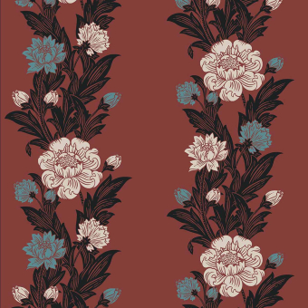 Papel pintado Blooming Stripe Vintage Unpasted