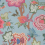 Papel pintado Indienne Jacobean Thibaut Raspberry and Teal T36415