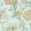 Papel pintado Indienne Jacobean Thibaut Seaglass and Gold T36417