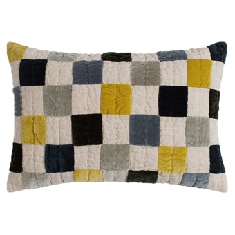 Cojín Velvet Remnant Patchwork rectangular