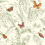 Papier peint adh&eacute;sif Papillon York Wallcoverings Green AF2027