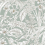 Papier peint Orchid Conservatory Toile York Wallcoverings Seamist/Taupe RT7882