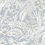 Papier peint Orchid Conservatory Toile York Wallcoverings Blue/Taupe RT7884