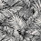 Papier peint Palm Cove Toile York Wallcoverings White/Black RT7921