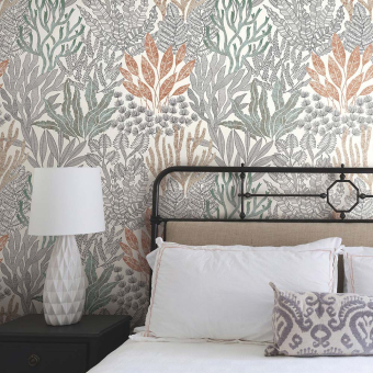 Papier peint Coral Leaves