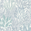 Papier peint Coral Leaves York Wallcoverings Blue/Aqua RT7804