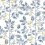 Papier peint Limoncello Toile York Wallcoverings Blue RT7913