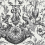 Papier peint Avian Fountain Toile York Wallcoverings Black RT7813
