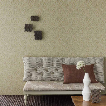 Papel pintado Foliole - Amber