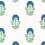 Papier peint Tybee Bud Thibaut Green and Blue T16215