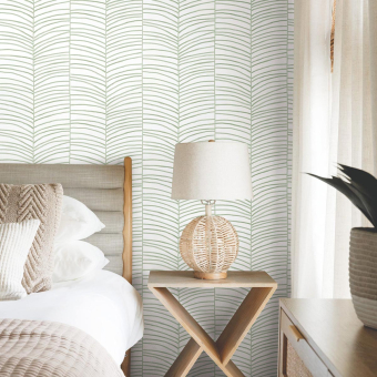 Papel pintado Cascade Palm Chevron