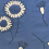 Tela bordada Colette Antoine d'Albiousse Bleu noir Colette/49
