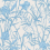 Papel pintado Iris Cole and Son Soft Cerulean on Porcelain 128/5026