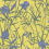 Papel pintado Iris Cole and Son Violet on Citrine 128/5027