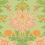 Papel pintado Poppies Cole and Son Peach, Marigold and Grass on Soft Green 128/7036