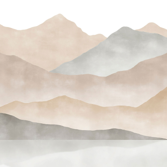 Papier peint panoramique Warm Lake Abstract