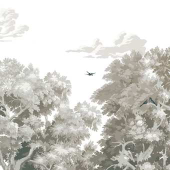 Papier peint panoramique Misty Forest