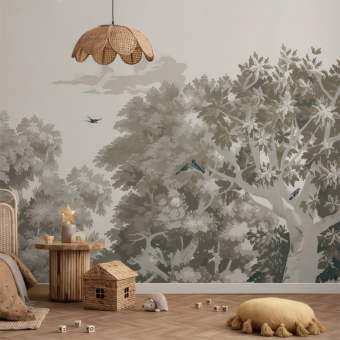 Papier peint panoramique Misty Forest