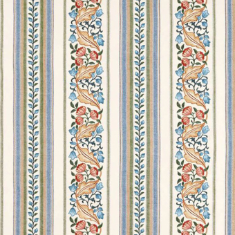 Tissu Bluebell & Peony Embroidery